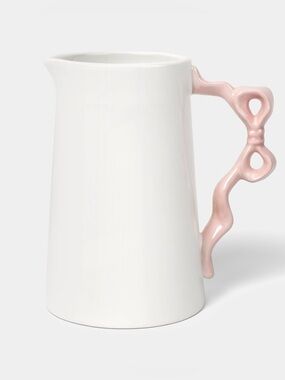 25.63 fl oz Stoneware Bow Beverage Pitcher - Room Essentials